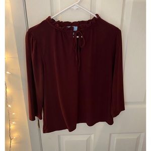 Burgundy Blouse
